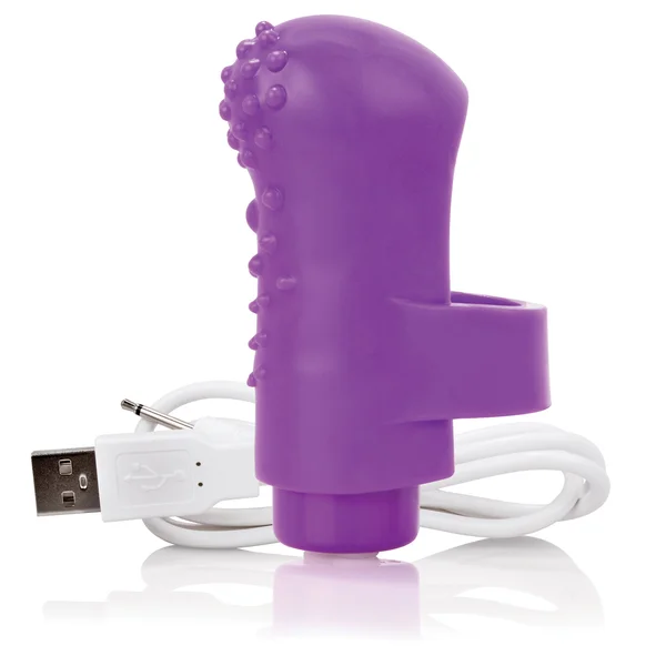 Charged Fingo Rechargeable Finger Vibe - Purple — image 9 of 15