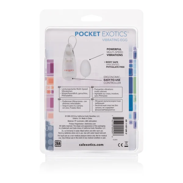 Pocket Exotics Vibrating Ivory Egg — image 10 of 10