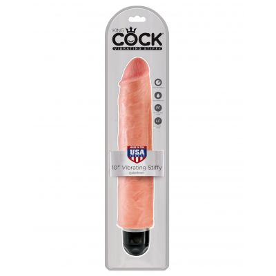 King Cock 10 in Vibrating Stiffy