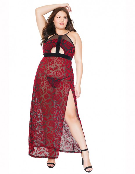 Coquette Damask Gown