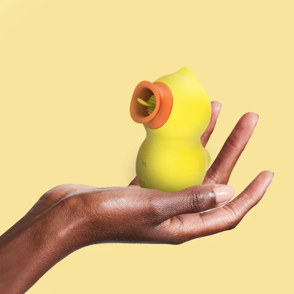 Tracy's Dog DucKing Sucking & Licking Rubber Duck Clitoral Silicone Pleasure Air Stimulator