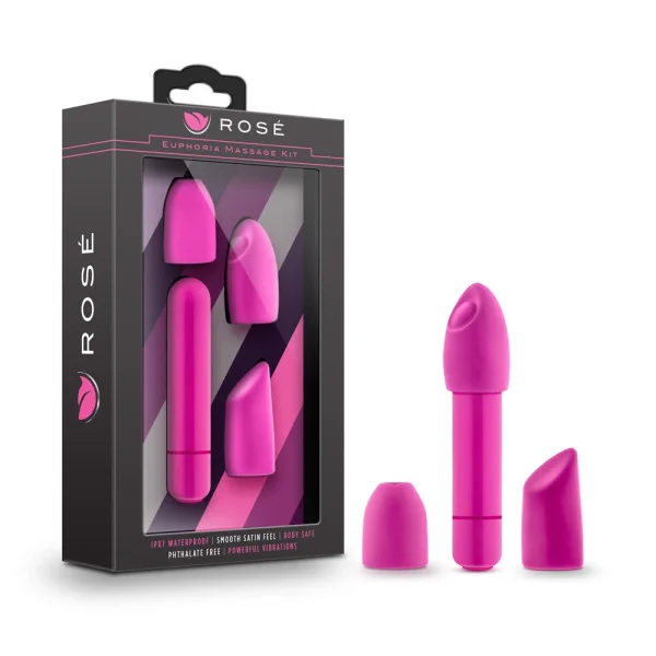 Rose - Euphoria Single Speed Bullet With Tips - Pink