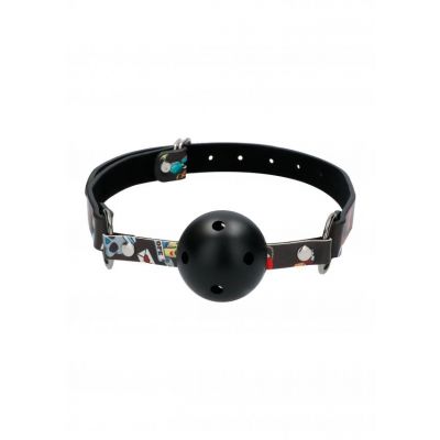 Breathable Ball Gag Tattoo Art Print by Shots