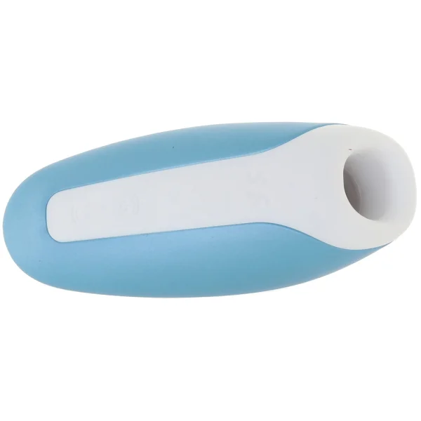 Satisfyer Love Breeze Pressure Wave Vibrating Rechargeable Waterproof Stimulator - Ice Blue