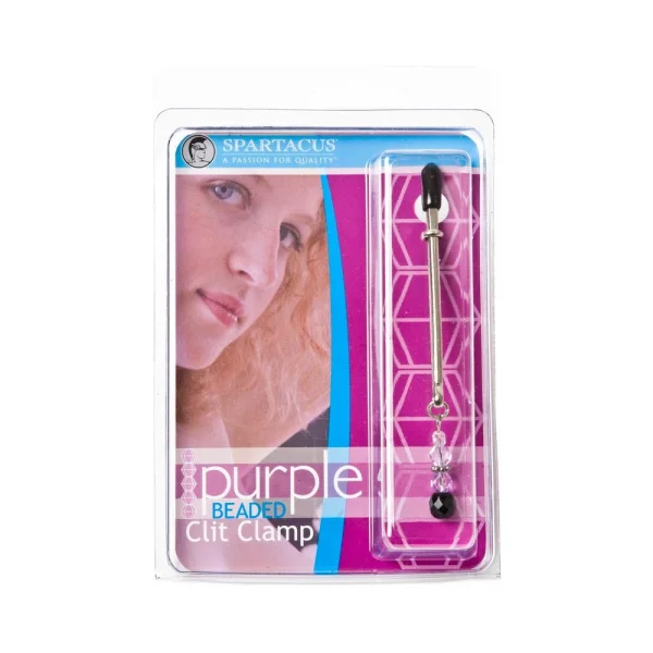 Tweezer Clit Clamp With Purple Bead