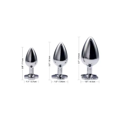Kink Range Flower Gem Butt Plug 3 7 Inch White Large
