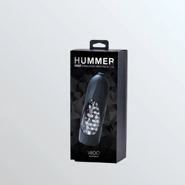 VeDO Hummer 2.0 Rechargeable Vibrating Masturbation Sleeve - Black Pearl