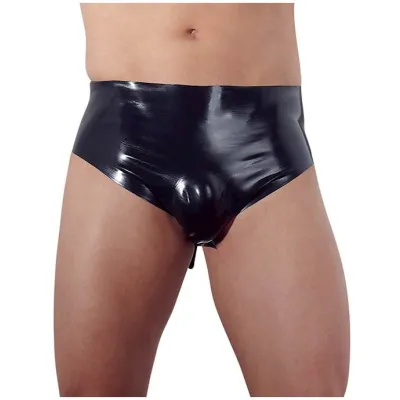 Felix Latex Briefs With Plug Black Medium