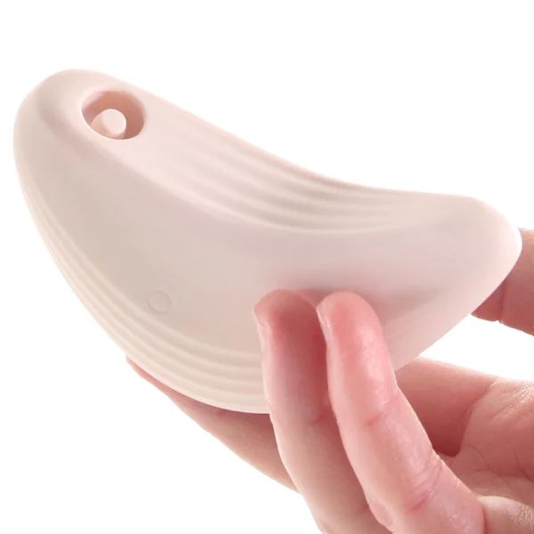 Playboy Pleasure Palm Rechargeable Silicone Tapping Clitoral Vibrator - Pink
