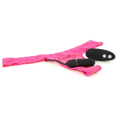 Hustler Vibrating Panty with Wireless Remote Control Pink S M
