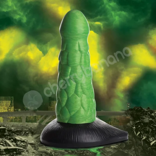Creature Cocks Radioactive Reptile Thick Scaly Silicone Dildo