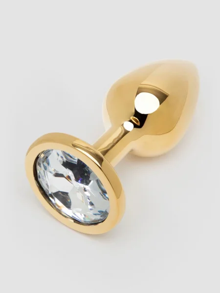 Lovehoney Jeweled Gold Metal Small Butt Plug 2.5 Inch