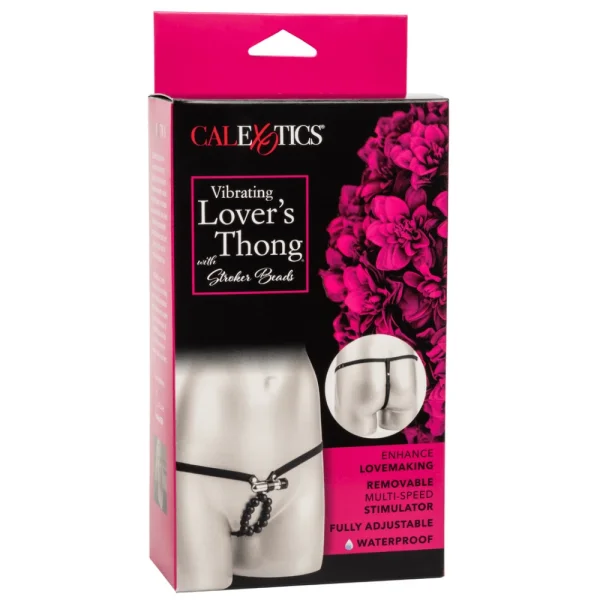 Vibrating Lovers Thong Panty Vibe with Stroker Beads