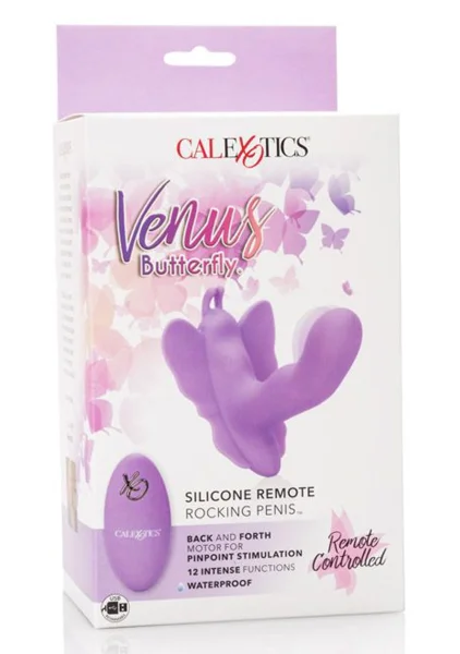 Venus Butterfly Silicone Remote Rocking Penis