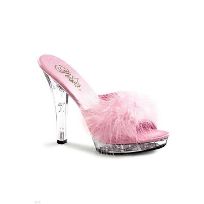 Pleaser 5 Pink Marabou Slipper