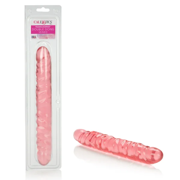 Translucence 12 Inches Veined Double Dong — image 7 of 10