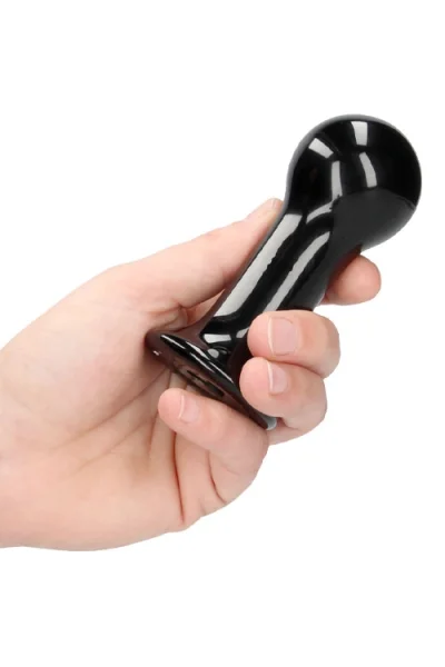 Shots Globy - 4.33" Handblown Glass Vibrator with Suction Cup & Remote Control