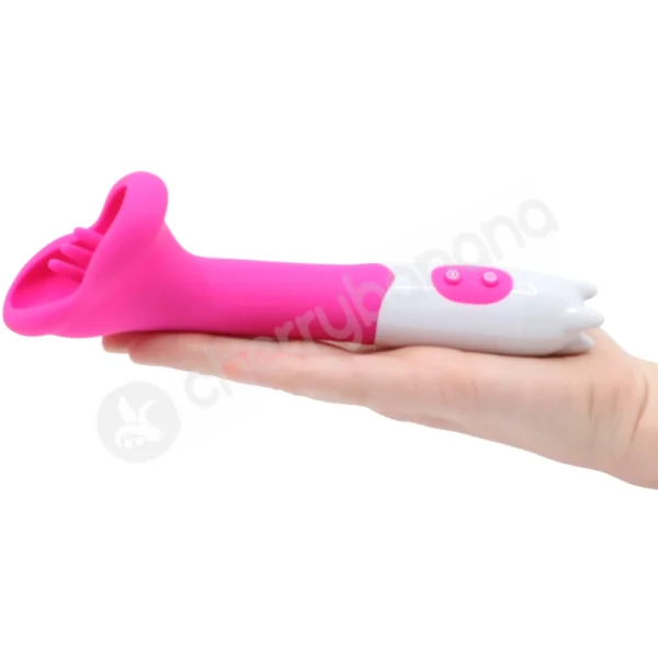 Cherry Banana Pink 10 Speed Fluttering Vulva Vibrator