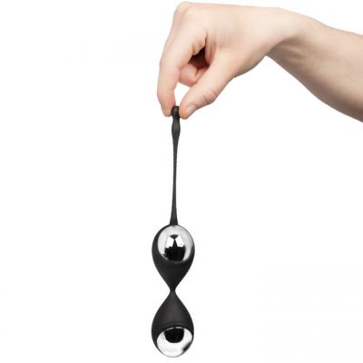 Bondara Pelvic Bang Black Silicone Jiggle Balls 80g