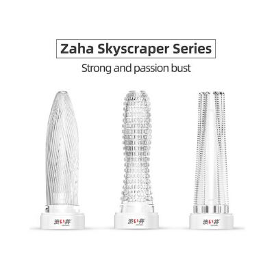 Reusable Penis Sleeve Zaha Skyscraper 5 1 Inch Clear 5 Inch