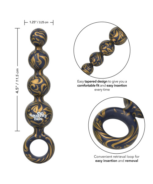 Naughty Bits Butt Balls Silicone Booty Beads