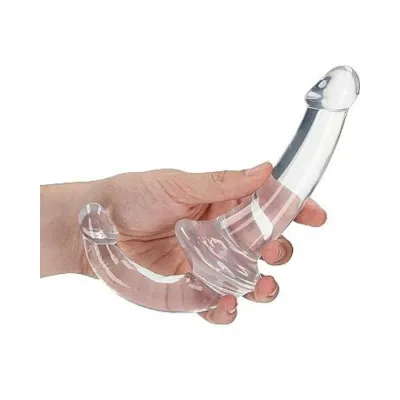 Strap on Dildos Harnesses Realrock Crystal Clear 6 In Strapless Strap on Dildo Clear