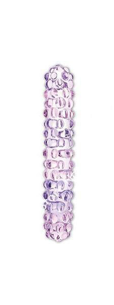 Glas Purple Rose Nubby Glass Dildo by Glas