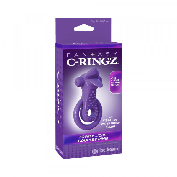 Fantasy C-Ringz Lovely Licks Couples Ring Purple