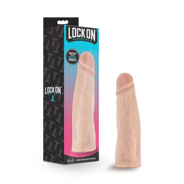 Lock on - 7 Inch Realistic Lock on Dildo - Vanilla — image 17 of 17