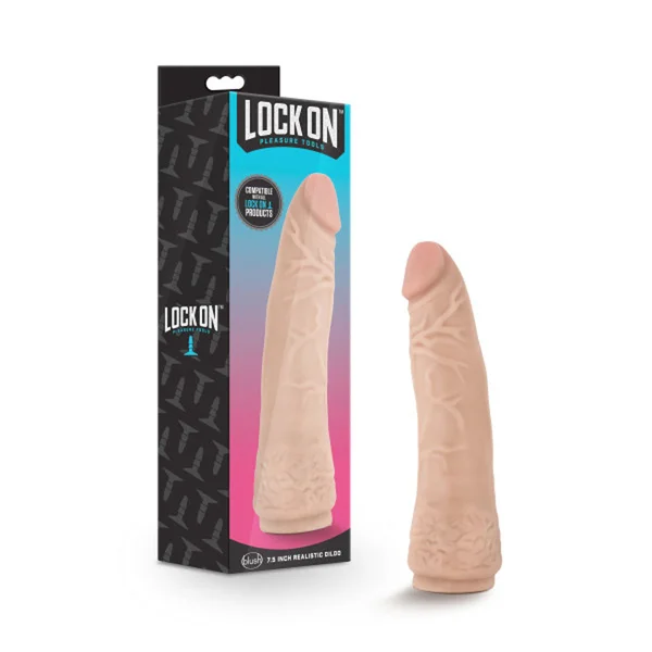 Lock on - 7.5 Inch Realistic Lock on Dildo - Vanilla — image 9 of 9