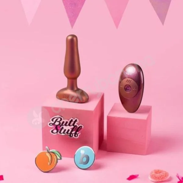 B-vibe Novice Galaxy Plum Vibrating R/C Butt Plug Limited Edition Set
