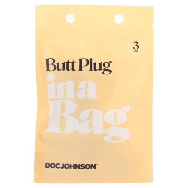 In A Bag 3" Silicone Butt Plug By Doc Johnson