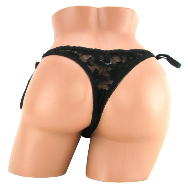 Remote Control 10 Function Little Black Panty - Thong