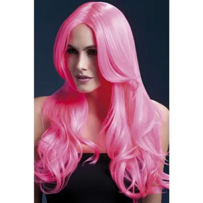 Khloe Wig Neon Pink