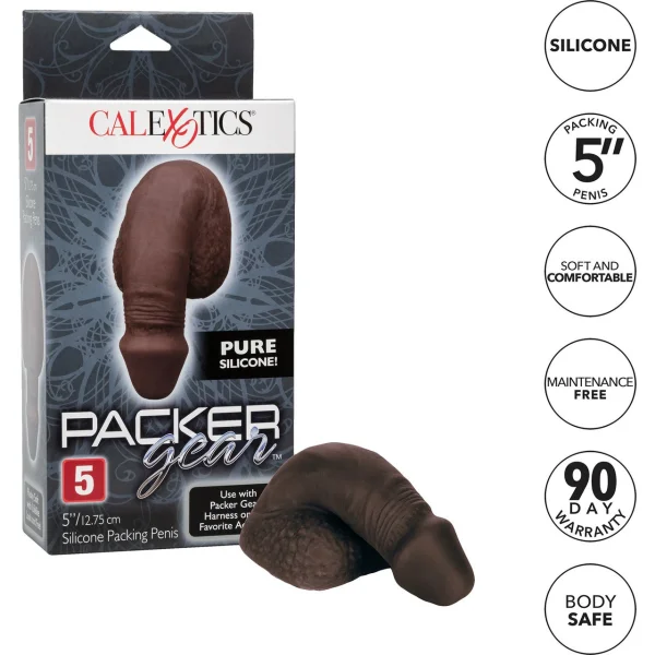 Packer Gear Silicone Packing Penis 5'' / 12.75 cm  By CalExotics - Coffee