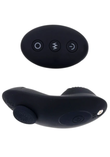 Hidden Pocket Strap-On with Remote Control Vibrator