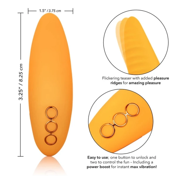 California Dreaming Hollywood Hottie Silicone Waterproof Lay-On Clitoral Vibrator By CalExotics