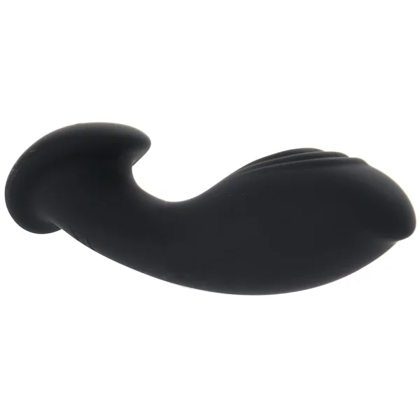 Eclipse Liquid Silicone Flex Vibrating Rechargeable Anal Probe By CalExotics - Black