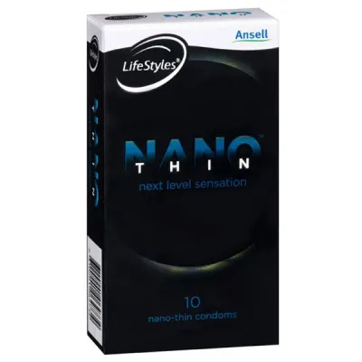 Ansell Lifestyles Nano Thin Condoms 10 pack
