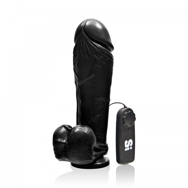 Vibrating Thick 10" Cock + Balls
