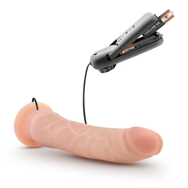 Dr. Skin - 8.5 Inch Vibrating Realistic Cock  With Suction Cup - Vanilla — image 14 of 15