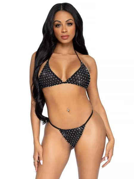 2 Pc Tempest Bikini Set - Black - One Size