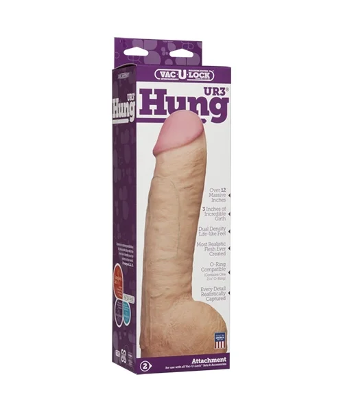 Vac-U-Lock Hung UR3 Cock White