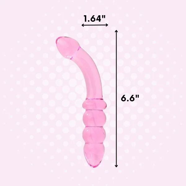 Dual Ended Glass G-Spot Massager - Two Types Of Sensations!