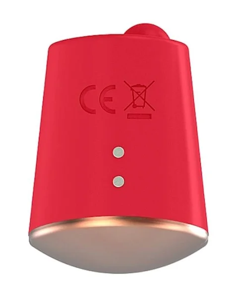 Rotating & Vibrating Clitoral Stimulator - Dazzling - Red