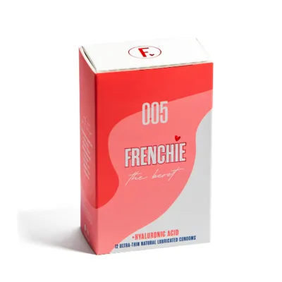Frenchie The Beret with Hyaluronic Acid Extra Thin Vegan Latex Condoms
