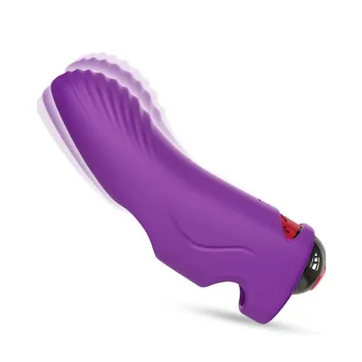 Aurora Finger Vibrator Purple 4 6 Inch