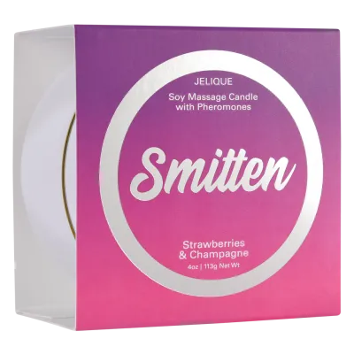 Jelique Massage Candle Smitten Strawberries Champagne