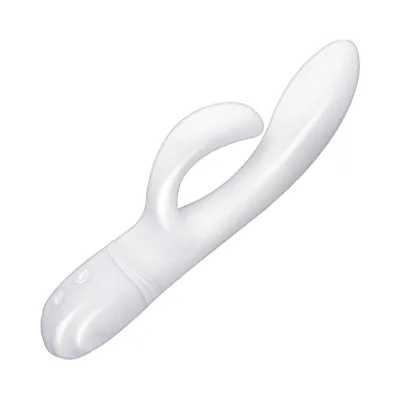 Vibes Of New York G spot Massager Dual Motors 7 Function Rechargeable Silicone Waterproof White
