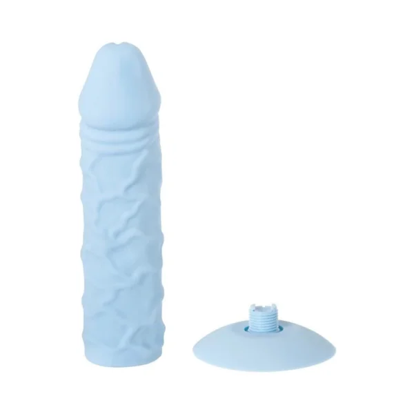 Adam & Eve The Silicone Strap On System Blue — image 7 of 9